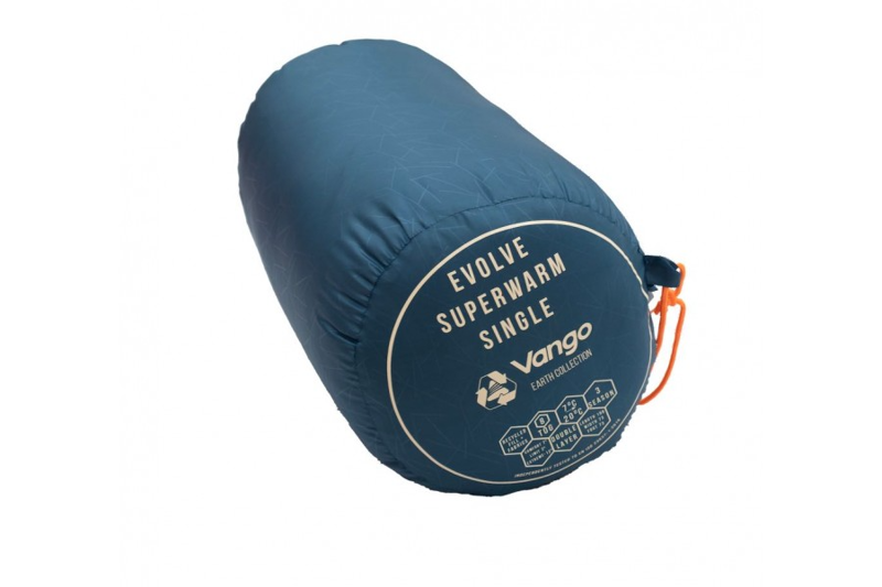 Vango Evolve Superwarm Single Sleeping Bag in Moroccan Blue-7